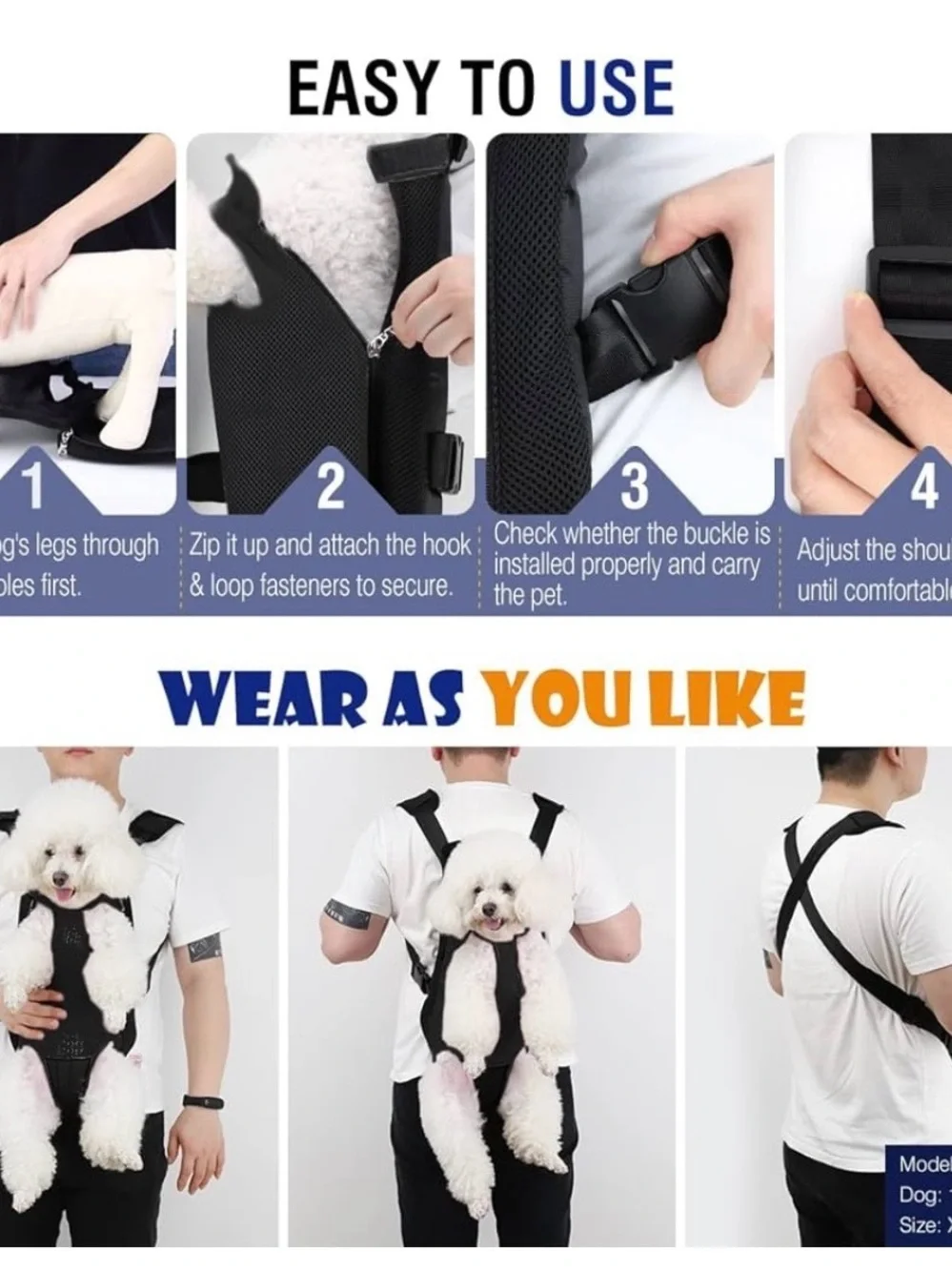 Pawaboo Pet Front Carrier